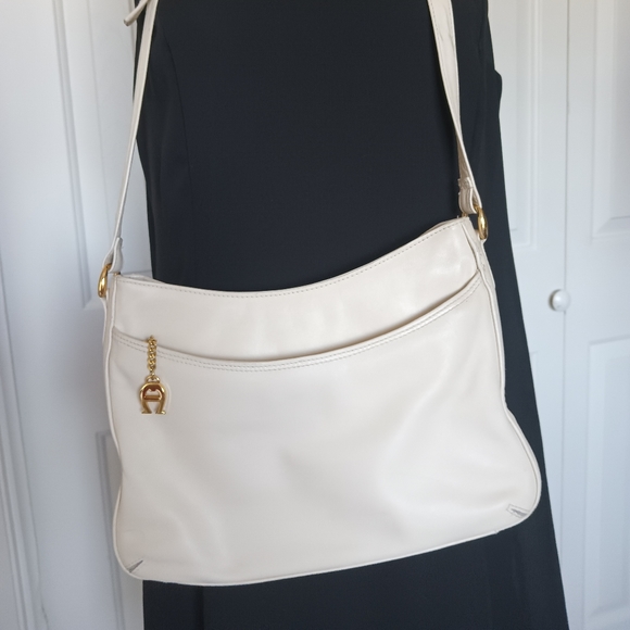 Etienne Aigner Bags Etienne Aigner Cream Shoulder Bag Poshmark